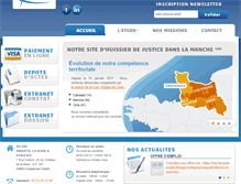 Tablet Screenshot of huissier-50.com